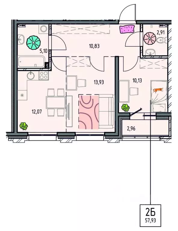 2-к кв. Иркутская область, Иркутск Правобережный округ, Лотос жилой ... - Фото 1