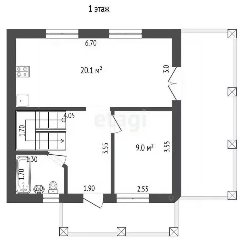 Дом в Ярославская область, Ярославский муниципальный округ, д. Мостец ... - Фото 2