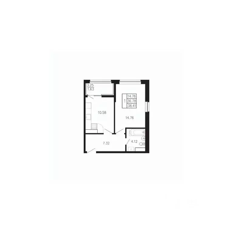 1-к кв. Крым, Феодосия муниципальный округ, Приморский пгт Просторы ... - Фото 1