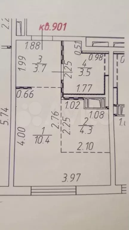 Квартира-студия, 22 м, 12/17 эт. - Фото 0