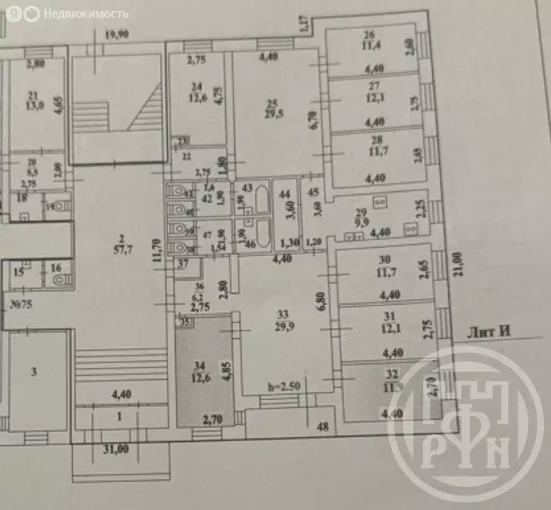1к в 8-комнатной квартире (12 м) - Фото 2