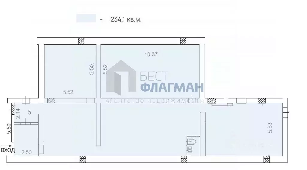 Помещение свободного назначения в Москва Денисовский пер., 9 (232 м) - Фото 1