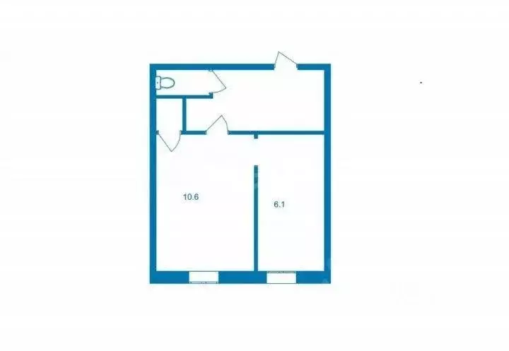 1-к кв. Тюменская область, Тюмень проезд Геологоразведчиков, 6 (24.4 ... - Фото 1