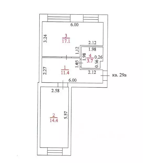 1-к кв. Тверская область, Тверь наб. Афанасия Никитина, 146 (46.6 м) - Фото 2
