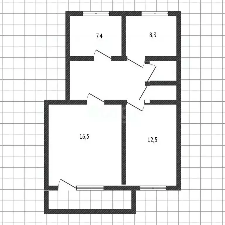 3-к кв. Белгородская область, Белгород Привольная ул., 11А (57.0 м) - Фото 1