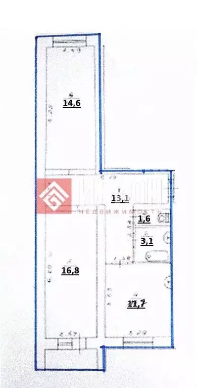 2-к кв. Крым, Судак пер. Суворова, 6 (60.9 м) - Фото 2