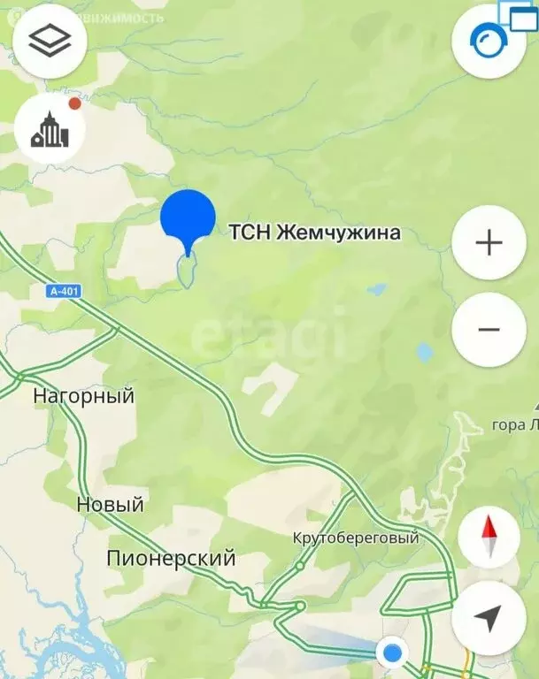 Участок в Новоавачинское сельское поселение, ТСН Жемчужина (6.2 м) - Фото 1