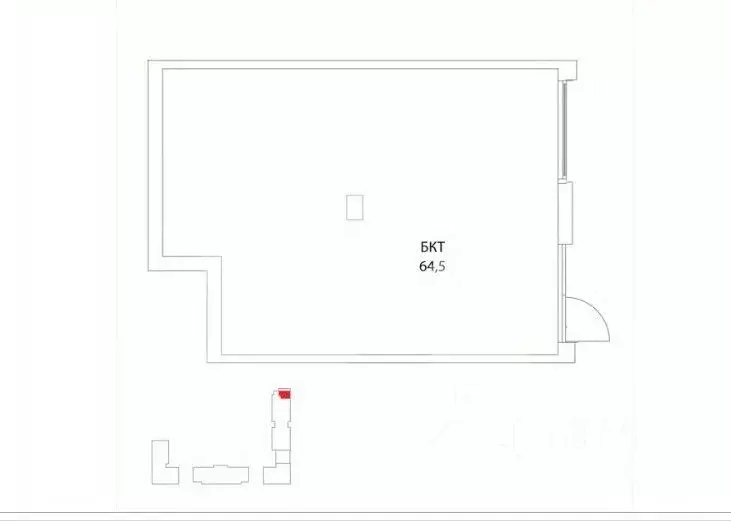Торговая площадь в Москва ул. Нижние Мневники, 10 (65 м) - Фото 2