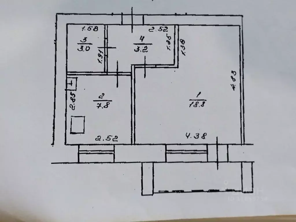 1-к кв. Башкортостан, Уфа Пекинская ул., 22 (32.8 м) - Фото 2