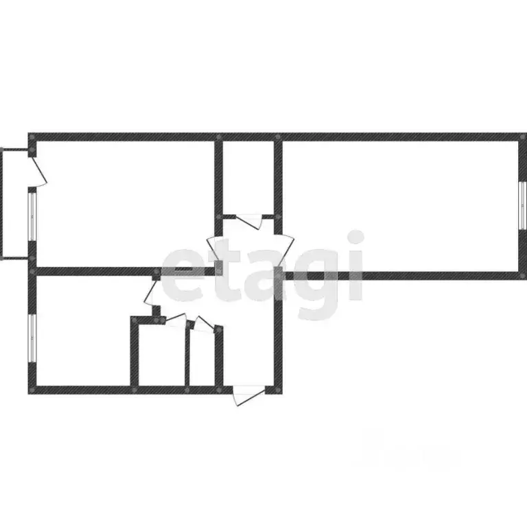 2-к кв. Свердловская область, Нижний Тагил ул. Калинина, 105 (48.0 м) - Фото 1