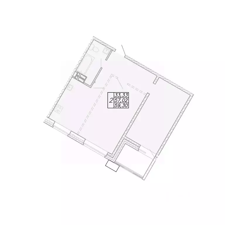 2-к кв. Приморский край, Владивосток ул. Североморская, 4 (57.0 м) - Фото 1