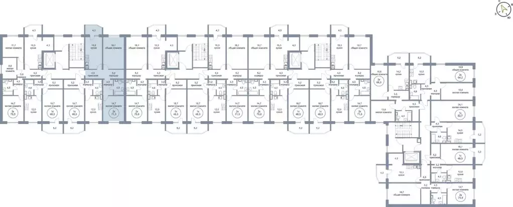 2-к кв. Ханты-Мансийский АО, Нефтеюганск 6-й мкр, Сияние жилой ... - Фото 1