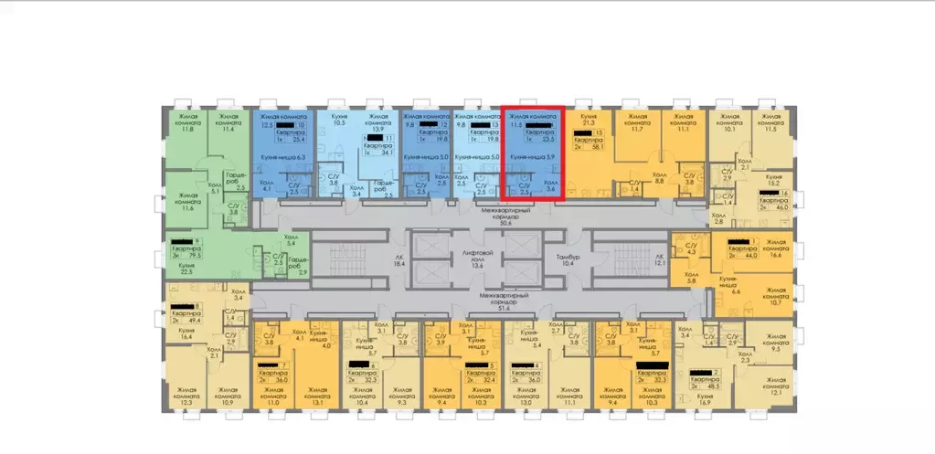 Продаётся квартира-студия, 23.5 м - Фото 1