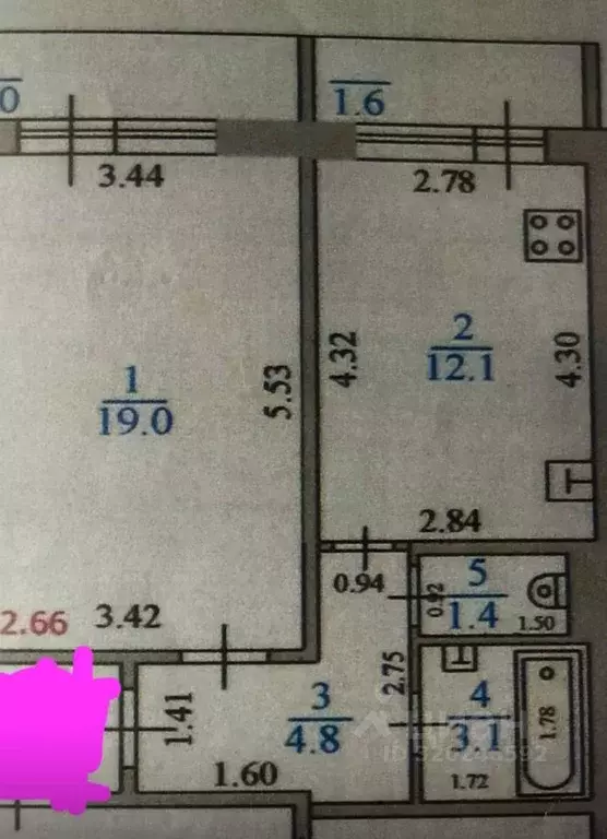 1-к кв. Мордовия, Саранск Солнечная ул., 7к1 (40.4 м) - Фото 2