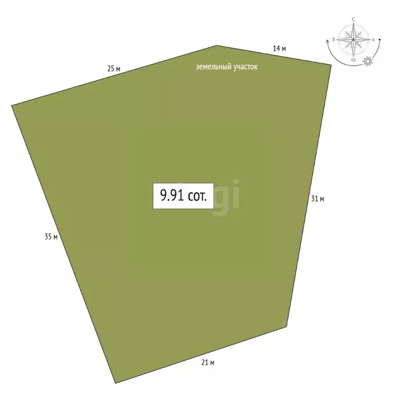 Участок в Алтай, Майминский район, с. Подгорное ул. Горная (9.91 сот.) - Фото 2