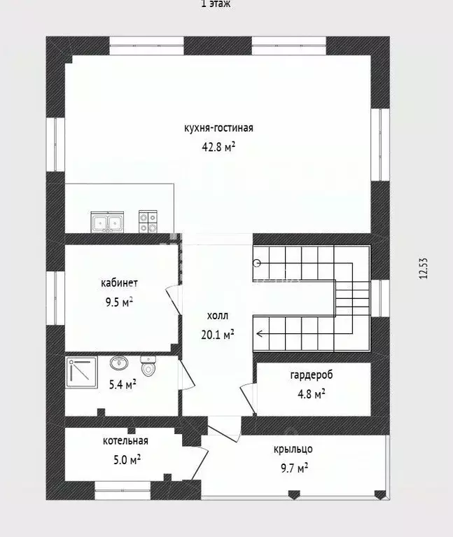 Коттедж в Ханты-Мансийский АО, Ханты-Мансийск ул. Ленина, 17 (193 м) - Фото 2