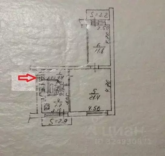 2-к кв. Ростовская область, Ростов-на-Дону Западный мкр, просп. ... - Фото 2