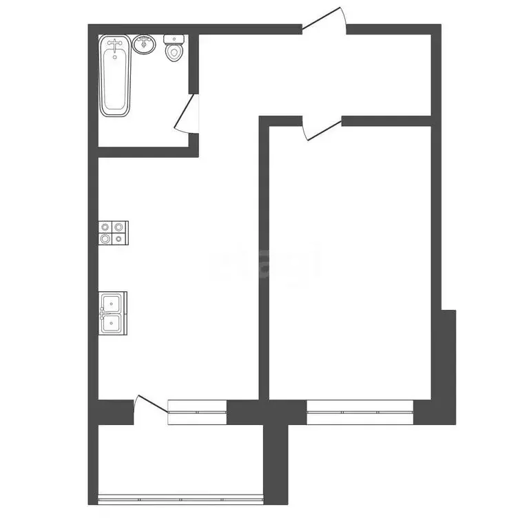 1-комнатная квартира: Ковров, Лиственная улица, 80 (35.6 м) - Фото 1