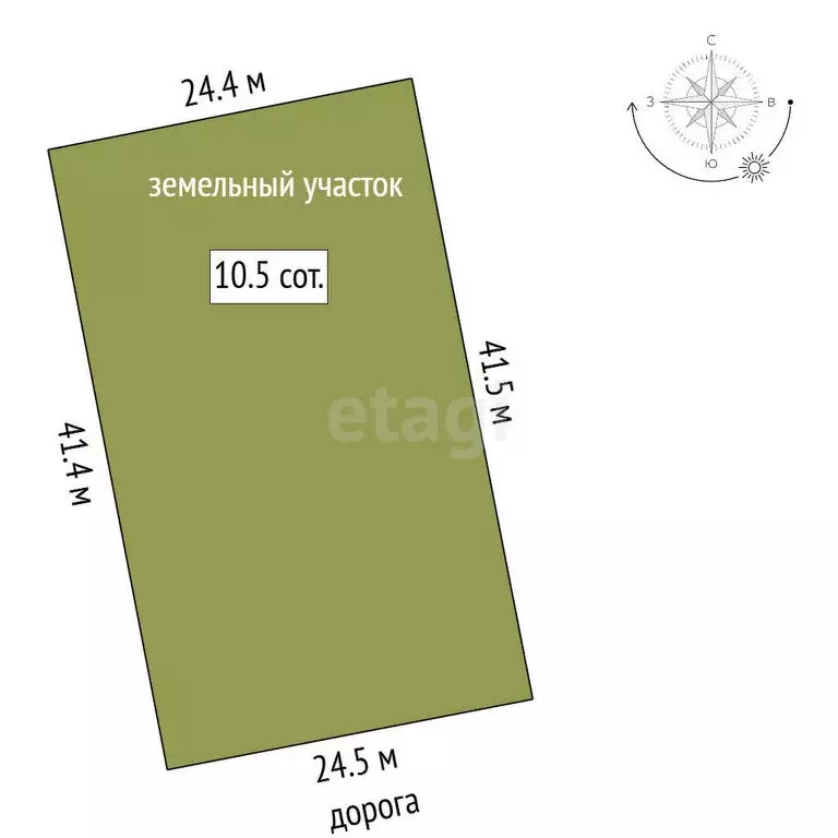 Участок в Котовск, Кузьминская улица (10.5 м) - Фото 0