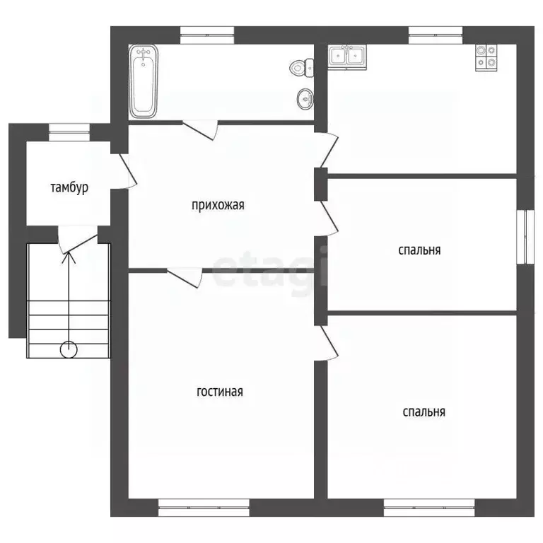 Дом в Нижегородская область, Выкса городской округ, д. Грязная ул. ... - Фото 1