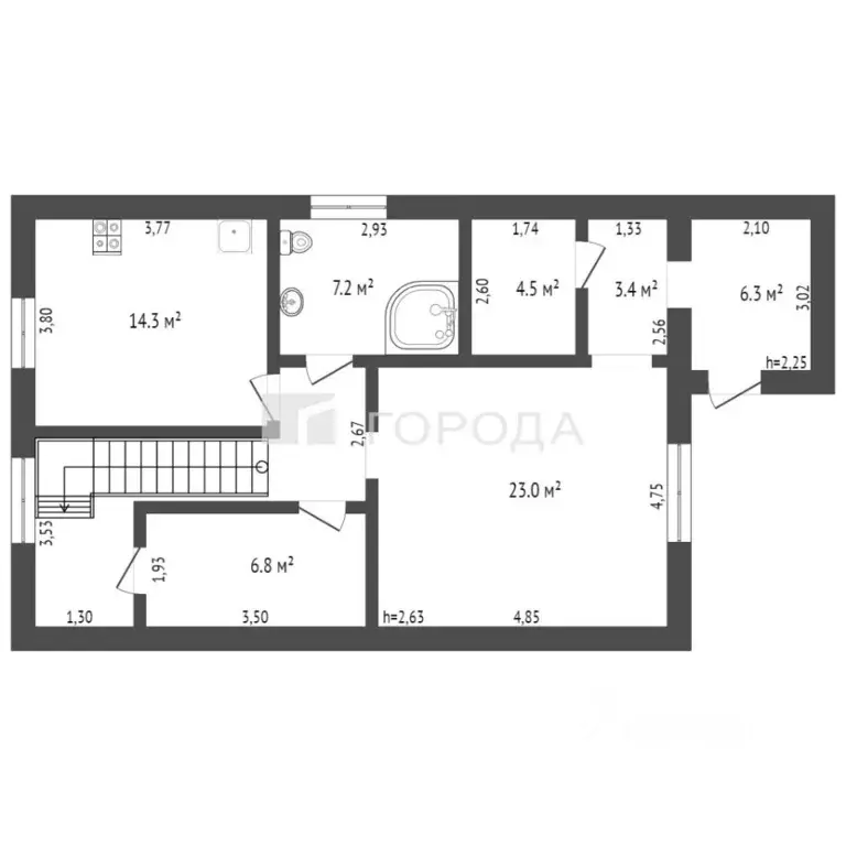 Дом в Кемеровская область, Новокузнецк Алеутская ул., 15 (138 м) - Фото 2