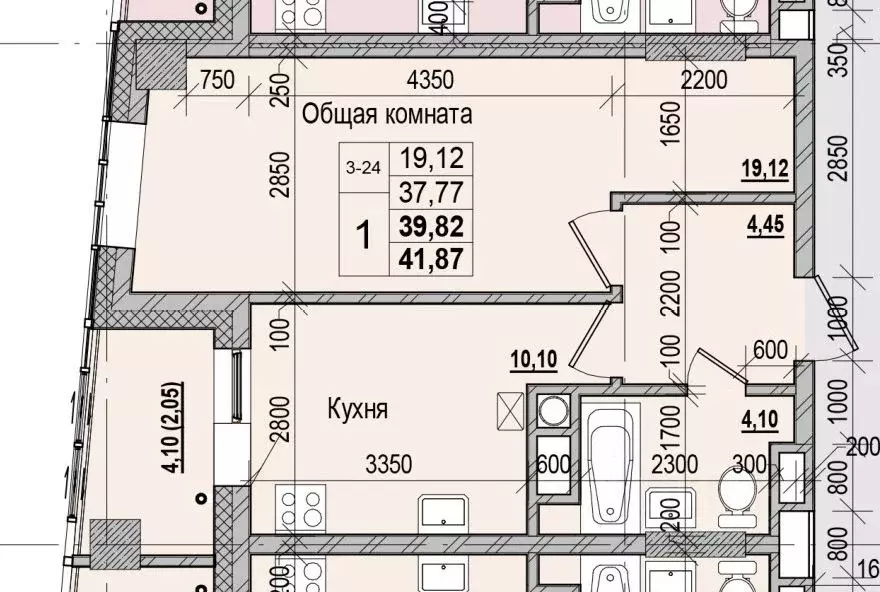 1-к кв. Саха (Якутия), Якутск ул. Чкалова (39.82 м) - Фото 0