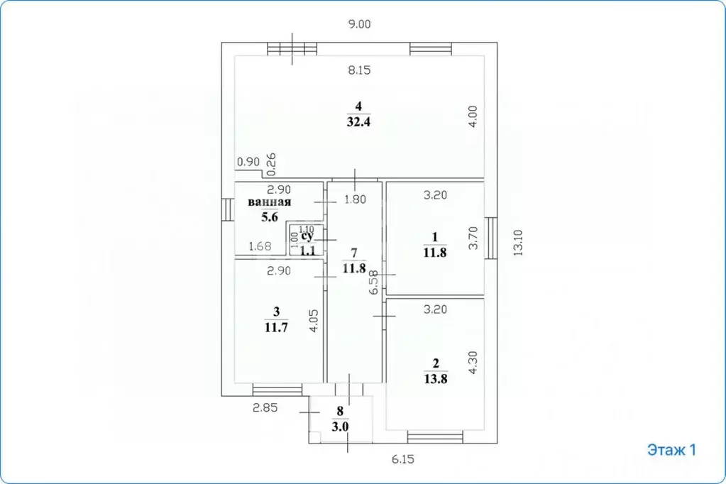 Коттедж в Татарстан, Лаишевский район, с. Сокуры  (95 м) - Фото 2