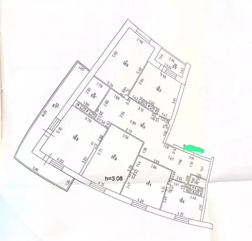 3-комнатная квартира: Казань, улица Сибгата Хакима, 17 (200 м) - Фото 1