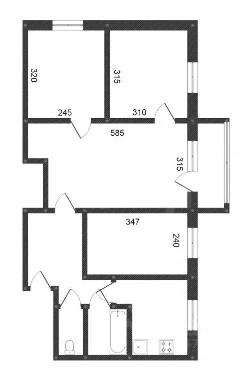 4-к кв. Калужская область, Калуга Майская ул., 6 (60.0 м) - Фото 2