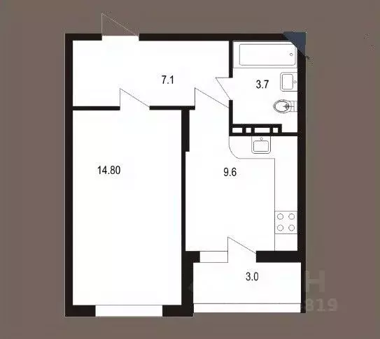 1-к кв. Саратовская область, Саратов Лунная ул., 32к2 (38.2 м) - Фото 1