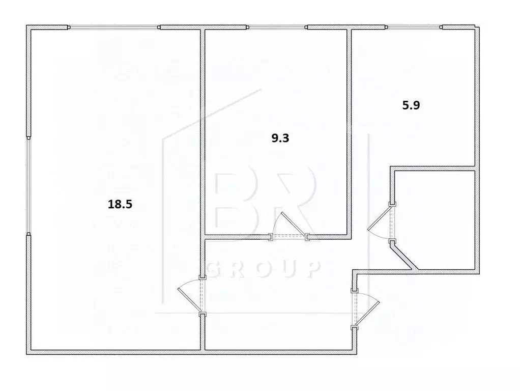 2-к кв. Санкт-Петербург Новосибирская ул., 5 (42.5 м) - Фото 1