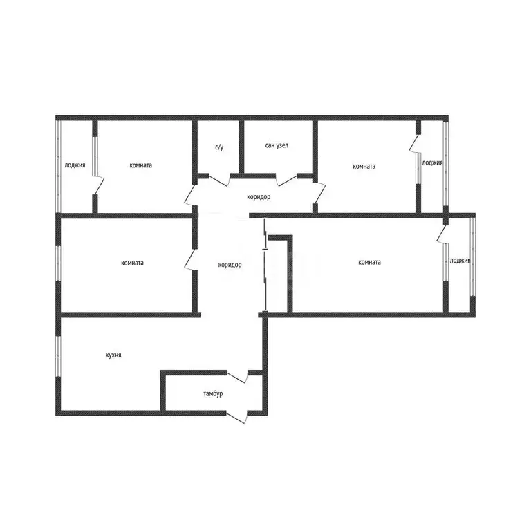 4-комнатная квартира: Нерехта, Нерехтская улица, 18 (77.8 м) - Фото 1