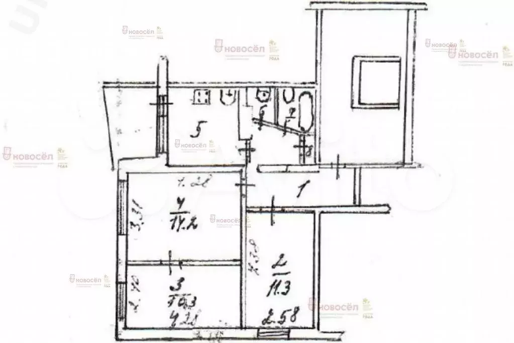 2-к. квартира, 53 м, 5/9 эт. - Фото 0