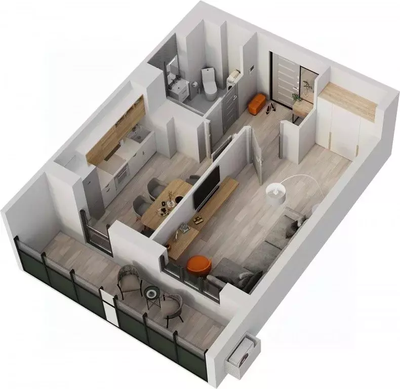 1-к кв. Татарстан, Нижнекамск Время жилой комплекс (39.4 м) - Фото 1