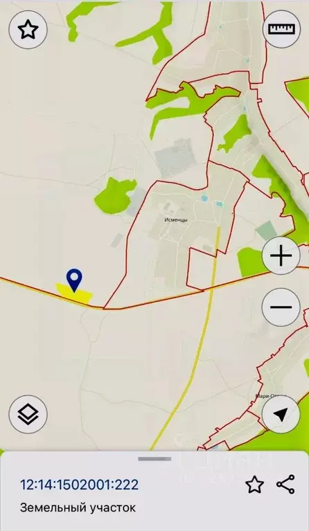 Участок в Марий Эл, Звениговский район, Исменецкое с/пос, с. Исменцы  ... - Фото 2