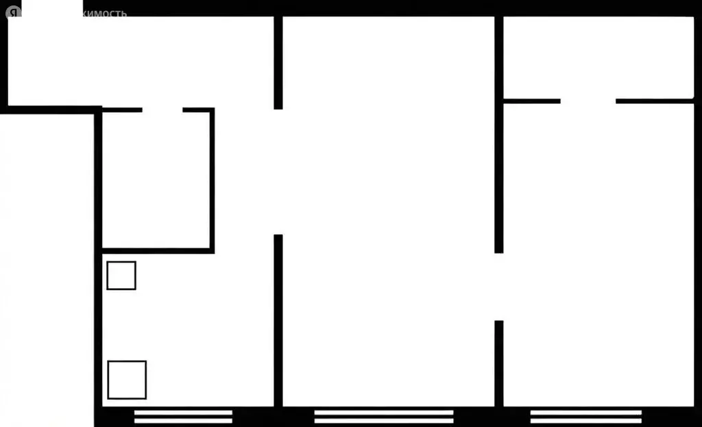 2-комнатная квартира: Барнаул, улица Шумакова, 60 (45.8 м) - Фото 1