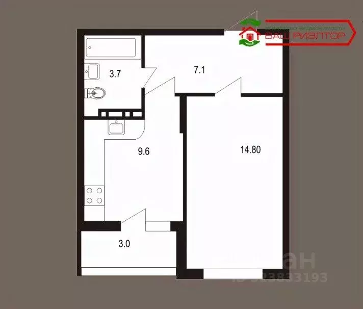 1-к кв. Саратовская область, Саратов Лунная ул., 32к1 (38.2 м) - Фото 1