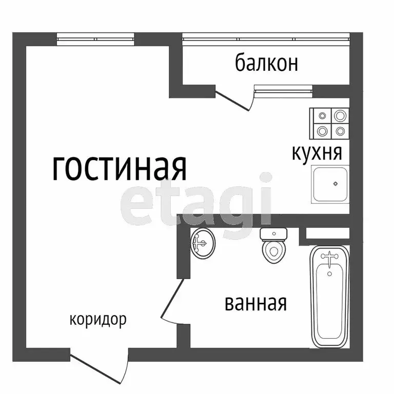 Квартира-студия: Ульяновск, микрорайон Новый Город, проспект Ливанова, ... - Фото 0