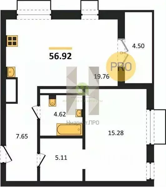 1-к кв. Крым, Симферопольский район, Трудовское с/пос, с. Ана-Юрт ул. ... - Фото 2