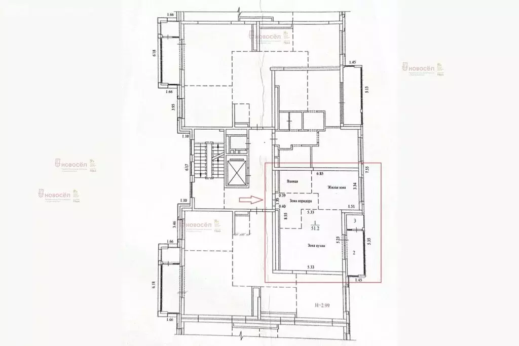 1-комнатная квартира: Екатеринбург, улица Степана Разина, 23 (51.2 м) - Фото 1