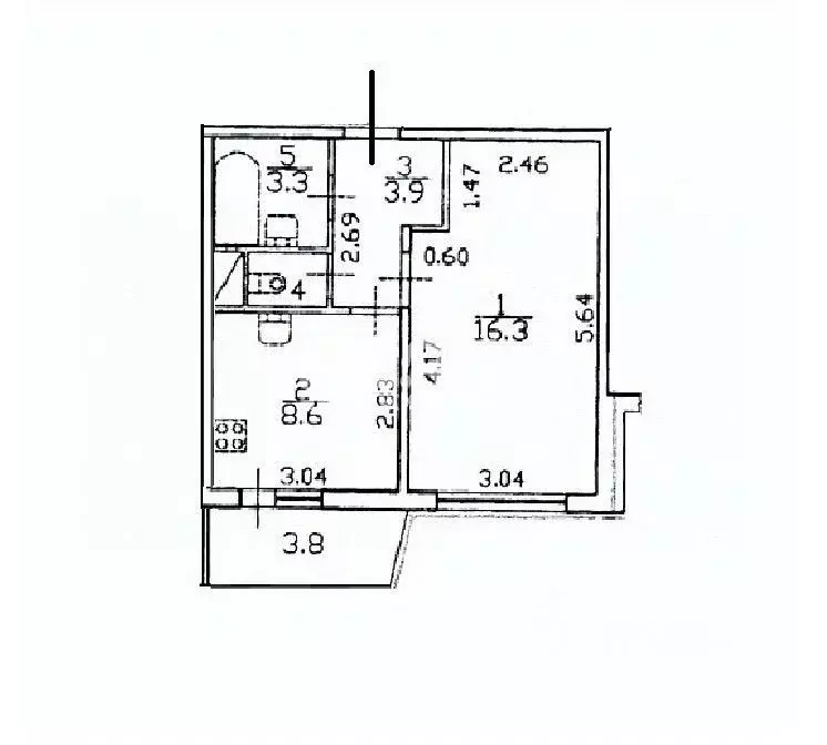 1-к кв. Санкт-Петербург просп. Кузнецова, 10к2 (33.2 м) - Фото 2