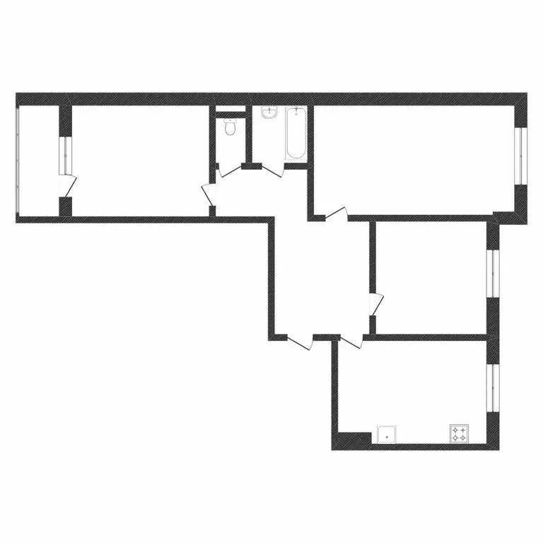 3-комнатная квартира: Тюмень, Ямская улица, 73к2 (65.1 м) - Фото 1