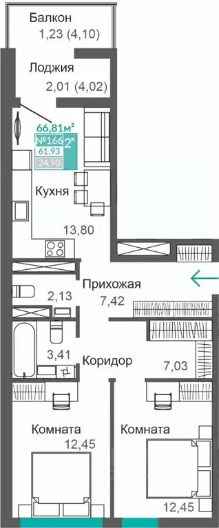 2-к кв. Крым, Симферополь Крымская роза мкр, Абрикос жилой комплекс ... - Фото 0