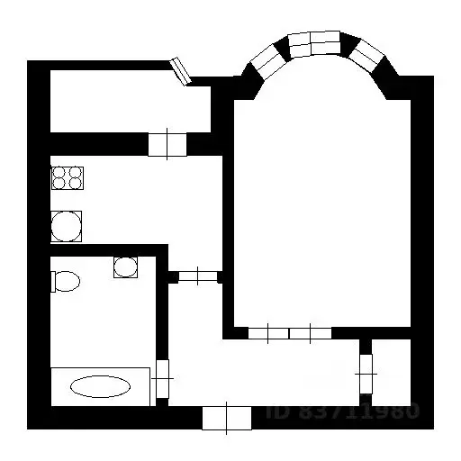 1-к кв. Москва Левобережная ул., 4к8 (36.0 м) - Фото 2