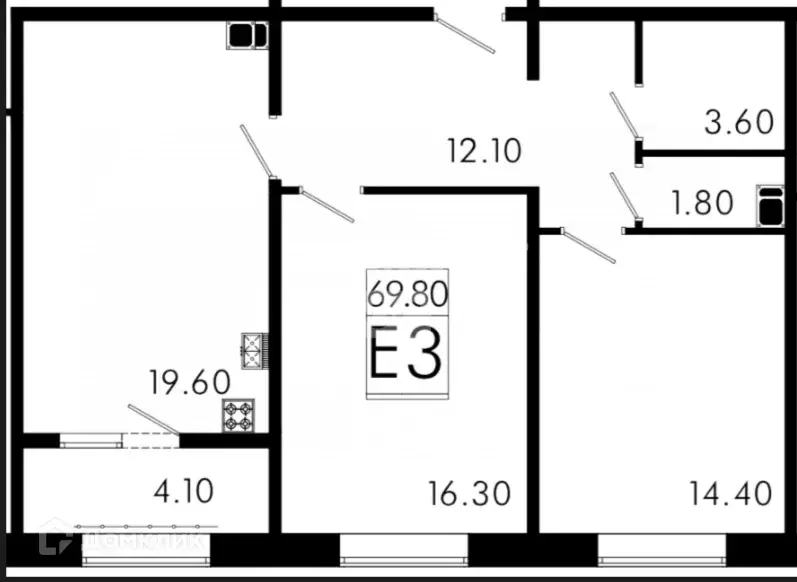 Продаётся 3-к квартира, 69.7 м - Фото 1