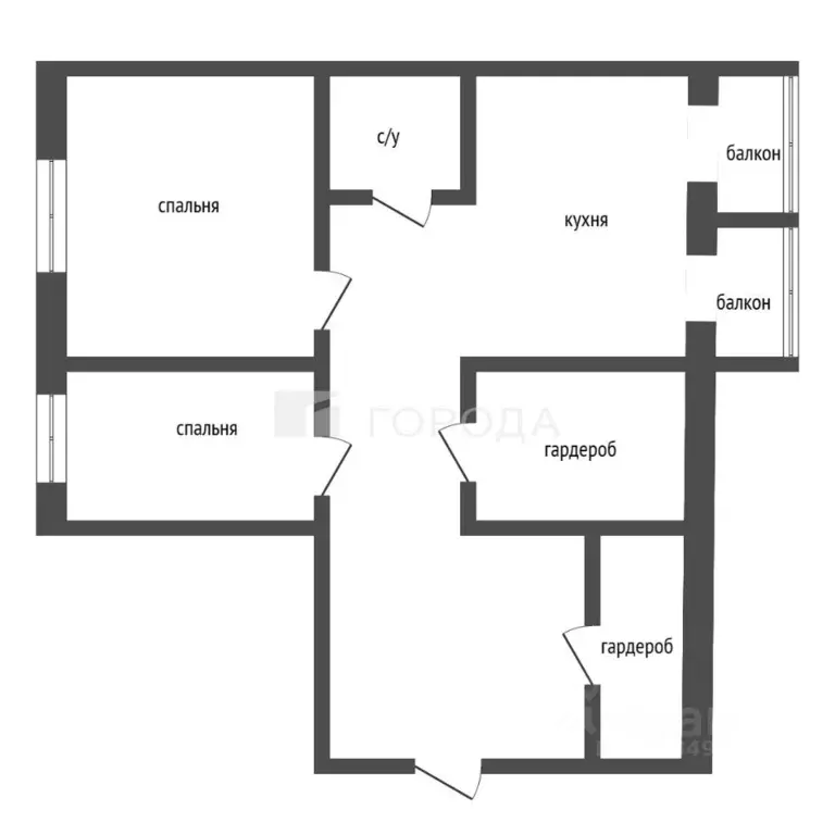 3-к кв. Алтайский край, Барнаул ул. Островского, 68Е (93.0 м) - Фото 2