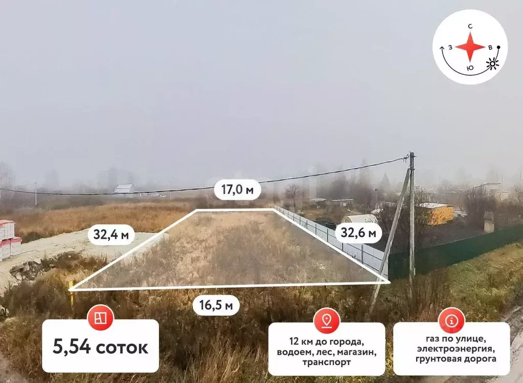 Участок в Тюменская область, Тюмень Поле Чудес-2 садовое товарищество, ... - Фото 1