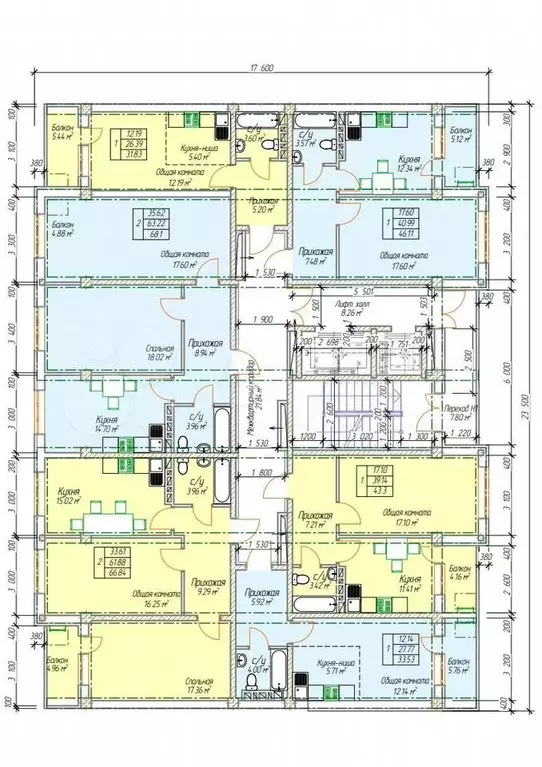 Квартира-студия, 33,5 м, 2/12 эт. - Фото 1