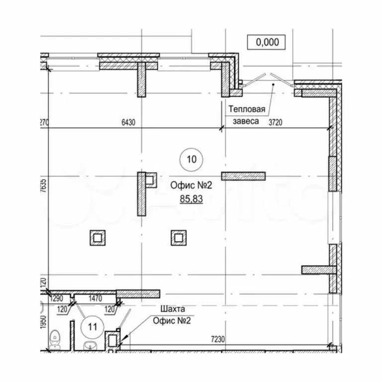 Офис, 85.85 м - Фото 1