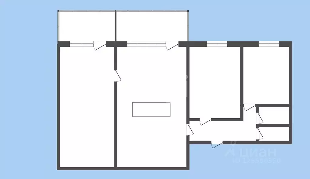 3-к кв. Кемеровская область, Новокузнецк Новобайдаевский мкр, ул. ... - Фото 2